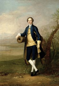Gentiluomo con un cannone da Arthur Devis