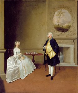 Il signor e la signora Hill, c.1750-51 da Arthur Devis