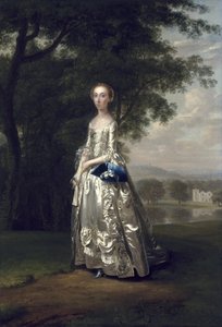 Ritratto di signora in un paesaggio da Arthur Devis