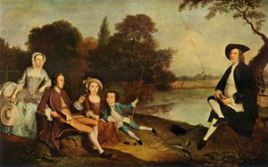 La famiglia Swaine, 1749, 1934 da Arthur Devis