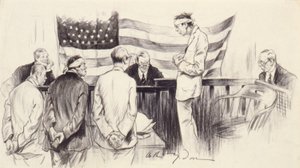 La scena del tribunale da Arthur Dove