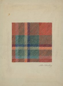 Coperta di lana a quadri, c. 1938 da Arthur G. Merkley