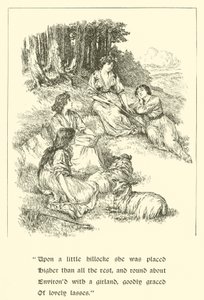 Sir Calidore, cavaliere della cortesia, Coridon e Pastorella da Arthur George Walker