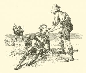 Sir Calidore, cavaliere della cortesia, la missione della bestia sfacciata (incisione) da Arthur George Walker