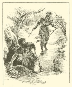 Sir Guyon, Il Regno di Plutone (incisione) da Arthur George Walker
