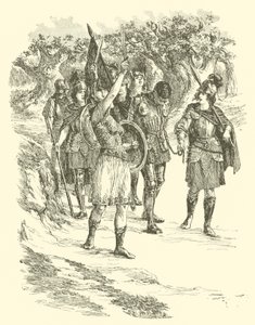 Le avventure di Sir Artegall, la regina delle Amazzoni (incisione) da Arthur George Walker