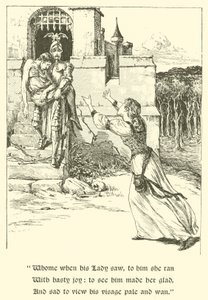 Il cavaliere della croce rossa, il meraviglioso corno (incisione) da Arthur George Walker