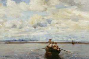 Raccoglitori di vongole, 1885 da Arthur Hardwick Marsh