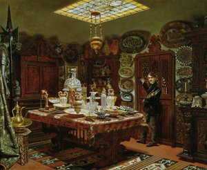 Interno della sala della collezione di Monsieur Sauvageot, 1856