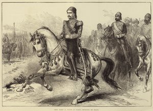 Abdul Hamid II, Sultano della Turchia, passa in rassegna le sue truppe