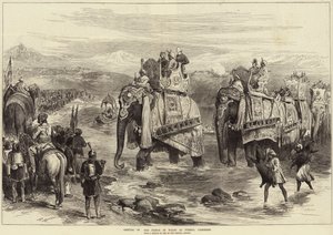 Arrivo del Principe di Galles a Jummoo, Kashmir