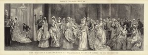 Il salotto di Sua Maestà a Buckingham Palace, in attesa di essere presentato