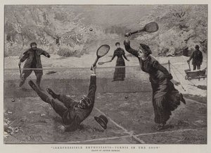 Entusiasti irrefrenabili, tennis sulla neve