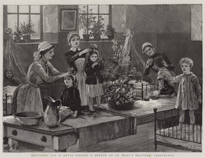 Preparativi per una visita reale, uno schizzo all