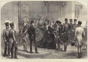 La regina Vittoria riceve lo Scià di Persia all