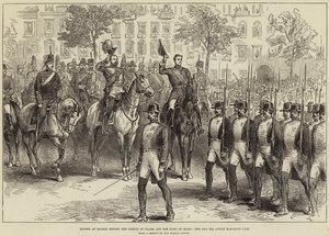 Rassegna a Madrid davanti al Principe di Galles e al Re di Spagna, la Guardia Civile in marcia da Arthur Hopkins