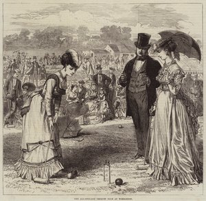 Il Club di Croquet All-England a Wimbledon da Arthur Hopkins