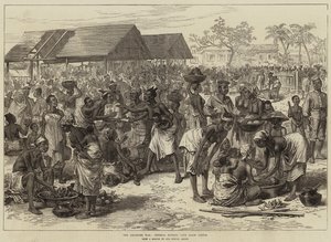 La Guerra Ashantee, Mercato Generale, Cape Coast Castle da Arthur Hopkins