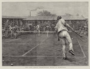 La partita del campionato di tennis a Wimbledon