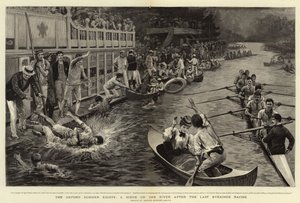 Gli Oxford Summer Eights, una scena sul fiume dopo l