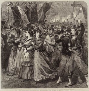 La rivoluzione a Parigi, celebrando la proclamazione della Repubblica sul Boulevard des Italiens da Arthur Hopkins
