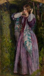 Amy, studio per "Il lungo fidanzamento", 1859 da Arthur Hughes