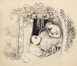 Accanto alla culla da Arthur Hughes