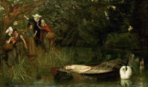 La Dama di Shalott, 1873 da Arthur Hughes
