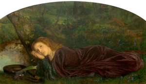 La frattura nel liuto, 1861-62 da Arthur Hughes