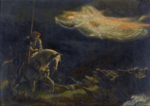 Sir Galahad. La ricerca del Santo Graal di Arthur Hughes (1832-1915) da Arthur Hugues