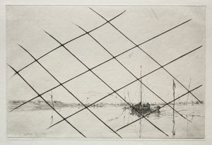 Terreni di ostriche (sul torrente Essex a bassa marea)
