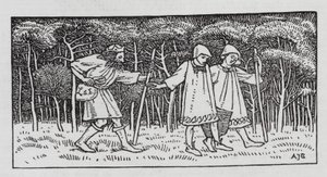 Hans Christian Andersen: La collina degli elfi da Arthur Joseph Gaskin