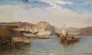 Vicino ad Amalfi, Golfo di Salerno, Italia, 1877 da Arthur Joseph Meadows