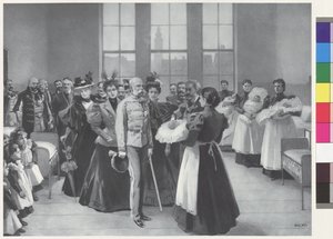 Imperatore Francesco Giuseppe con seguito da Arthur Lajos Halmi