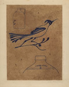 Brocca in gres, c. 1937 da Arthur Matthews