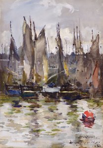 Porto di Honfleur da Arthur Melville