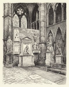 Angolo dei Poeti, Westminster da Arthur Moreland