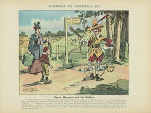 La regina Margherita e il ladro (litografia a colori) da Arthur Moreland