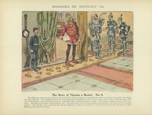La storia di Tommaso da Becket. No. 5 (litografia a colori) da Arthur Moreland