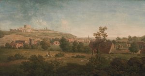 Paesaggio, con il castello di Dover in lontananza