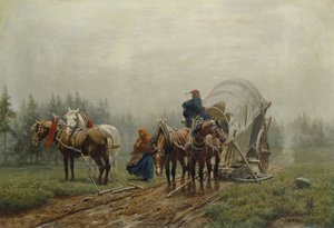 Il carro merci rotto, 1862 da Arthur Nikutowski