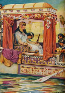 Cleopatra - Il serpente del vecchio Nilo nella galera reale, c1925 da Arthur Percy Dixon