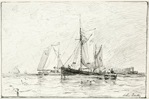 Pescherecci al largo di Plymouth, Inghilterra da Arthur Quartley
