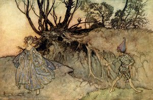 Sogno di una notte di mezza estate da Arthur Rackham