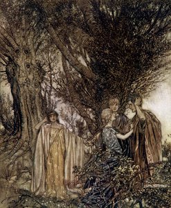 Sogno di una notte di mezza estate da Arthur Rackham