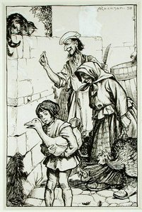 Un gatto di Sir Alured Denne, illustrazione da 