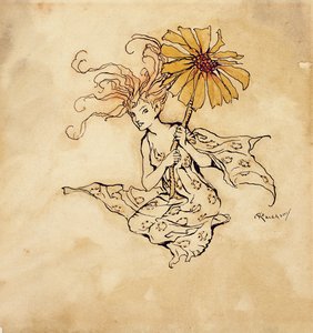 Fata Margherita, illustrazione da Peter Pan nei Giardini di Kensington, di J.M. Barrie, pubblicato nel 1912 da Arthur Rackham