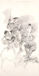 Don Chisciotte si inchina da Arthur Rackham