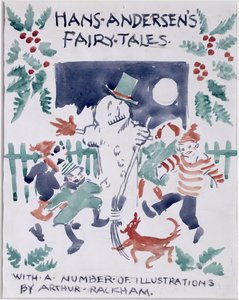 Schizzo di copertina per Le fiabe di Hans Andersen da Arthur Rackham