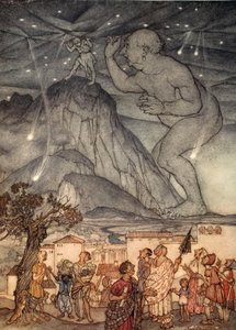 Ercole fece un grande scrollata di spalle, illustrazione da 
